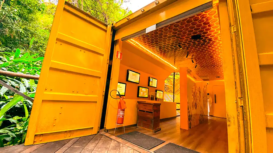 Casa das abelhas que fica na estação ambiental 2