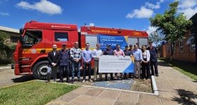 Doação de caminhão para Corpo de Bombeiros