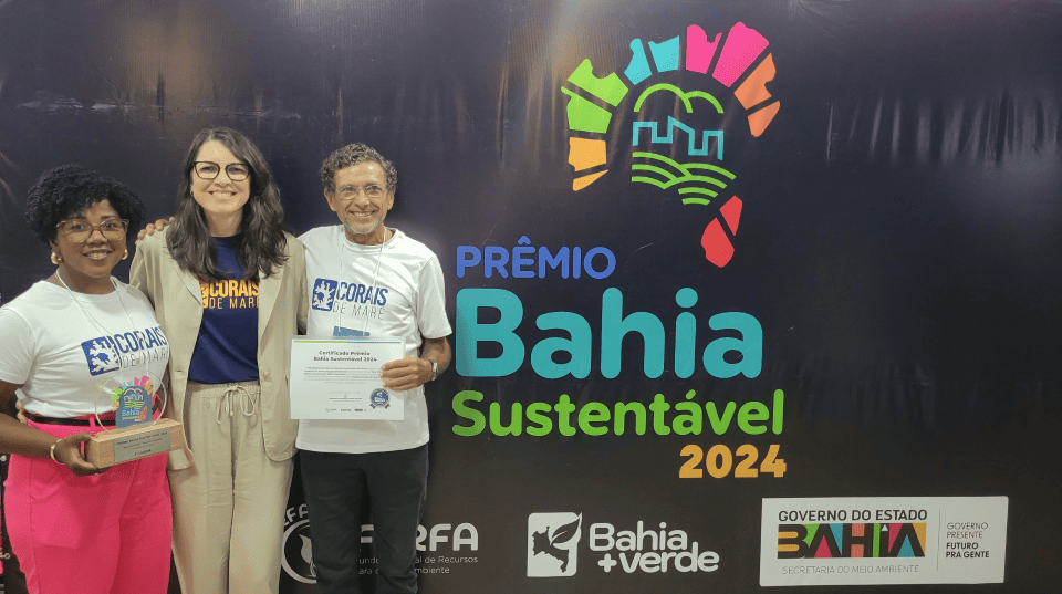 Projeto Corais de Maré recebe prêmio da Secretaria do Meio Ambiente 