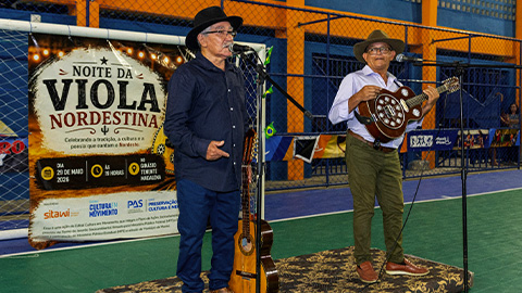 Espetáculo selecionado pelo edital Cultura em Movimento apresenta a cantoria do Repente