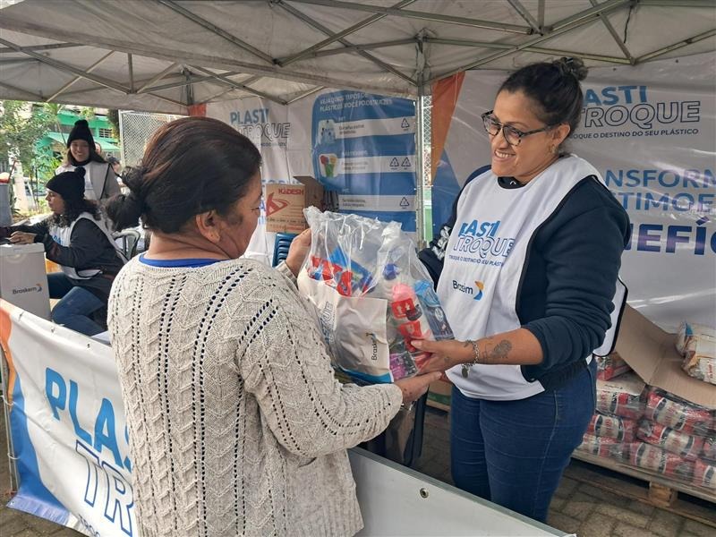 Braskem realiza primeira edição de 2026 do Plastitroque no Parque São Rafael com parceria inédita da Ecolab