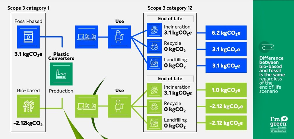 Infographic about biogenic carbon accounting