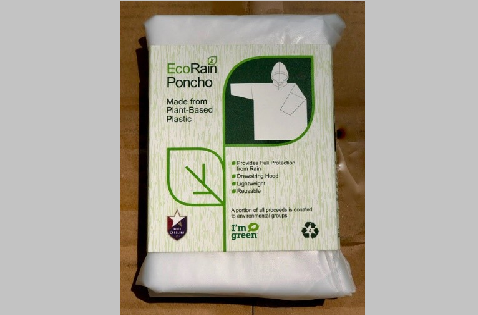 GreenGear Supply Company's EcoRain Ponchos "Go Green" with Braskem's Sustainably Sourced Sugarcane Based Bioplastic 